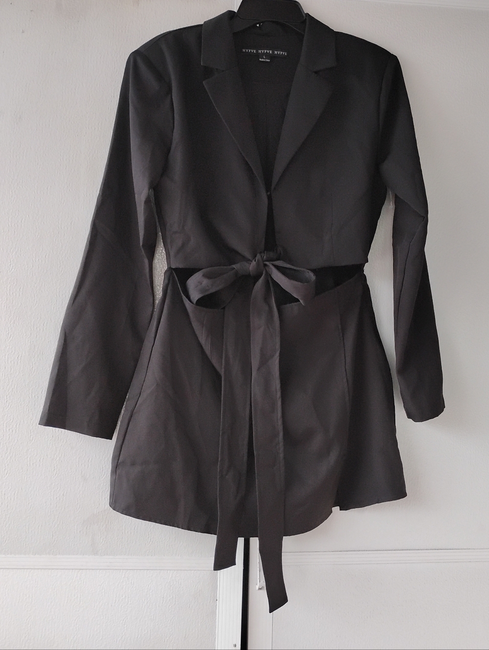 HYFVE HYFVE HYFVE Black Tie-Waist Blazer Dress